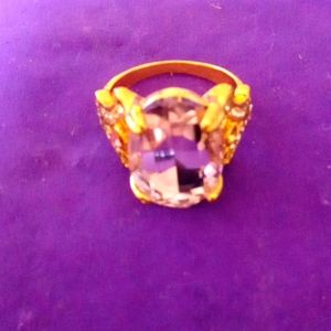 Large Pink Solitaire w accents